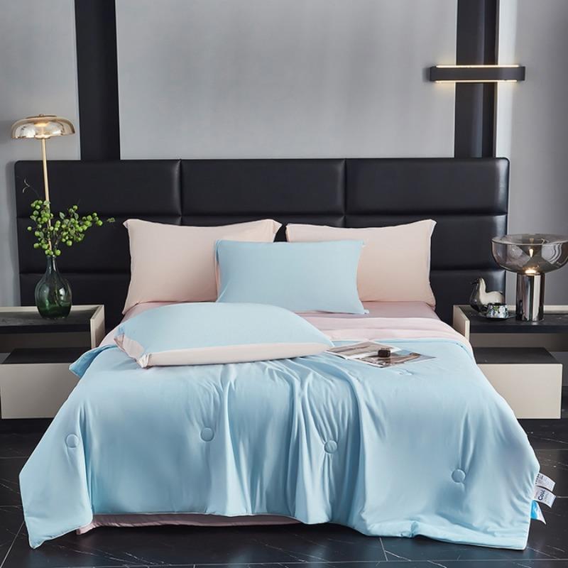 new summer cool summer quilt single piece machine washable washed ice silk color matching summer cool quilt no pillowcase