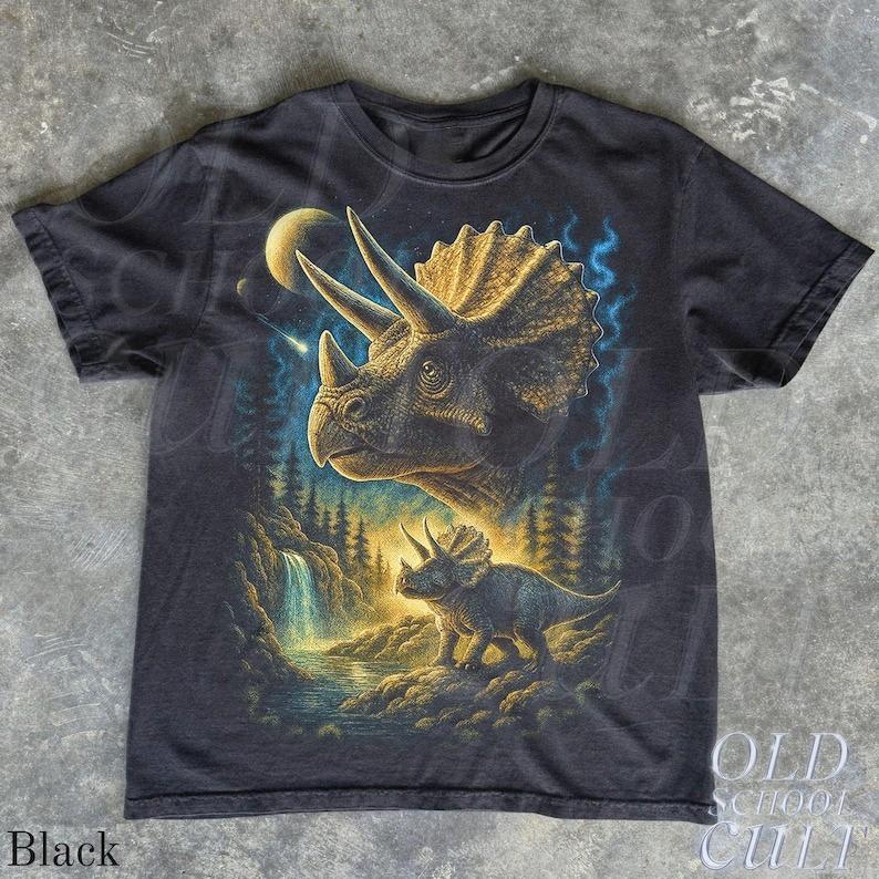 Vintage Triceratops Jurassic Dinosaur Graphic TShirt Jurassic Fan Tee S3XL XL