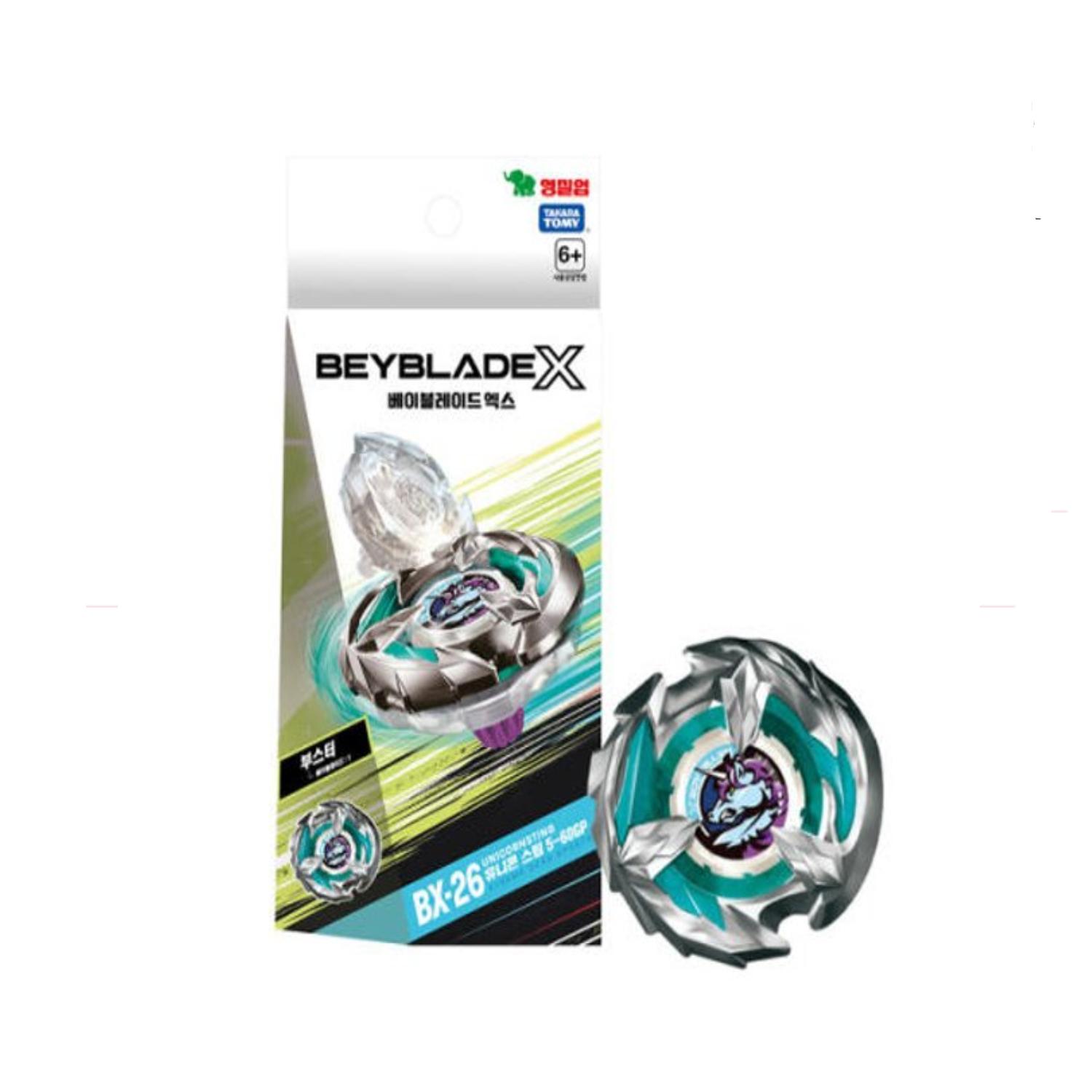 

Takaratomy Beyblade X BX-26 Booster Unicorn Sting 5-60GP, большой BX-26