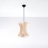 Lampa Wisząca Oriana 1 E27 Naturalne Drewno Wood Sollux Sl.0642