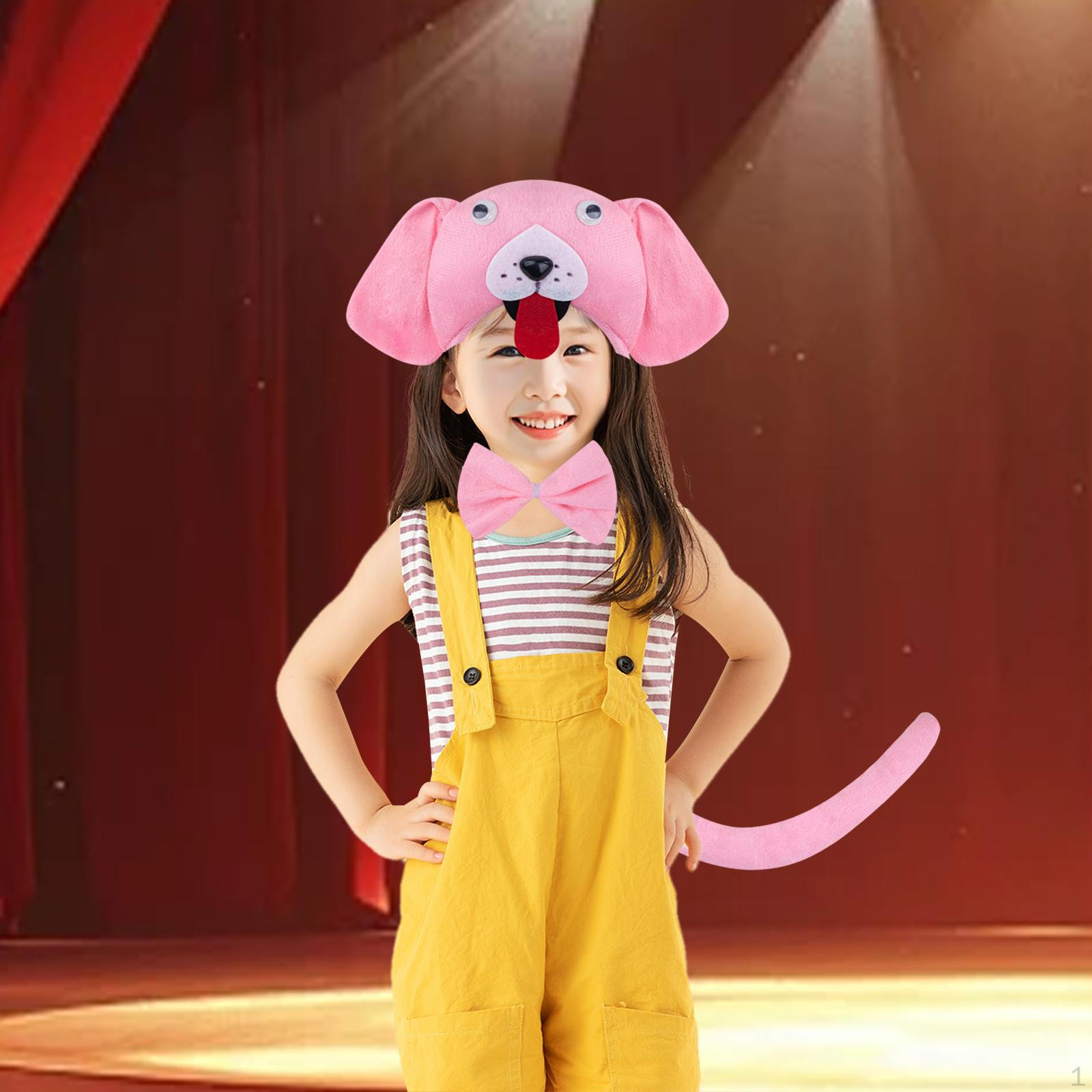 

Набор повязки на голову и банта с животными Косплей-аксессуары для сценического выступления Pink