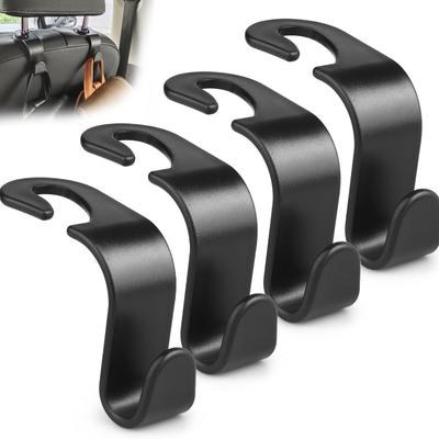 1/2/4/8 PCS Universal Car Back Seat Encosto de cabeça Gancho de bolsa de carro Gancho de fixação automática Cabides de armazenamento de carro Acessórios internos