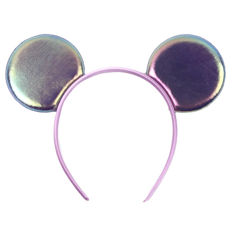 Einfarbiger Mausohren-Stirnband für Mädchen Frauen Geburtstagsparty Haarband Festival Cosplay Haarschmuck