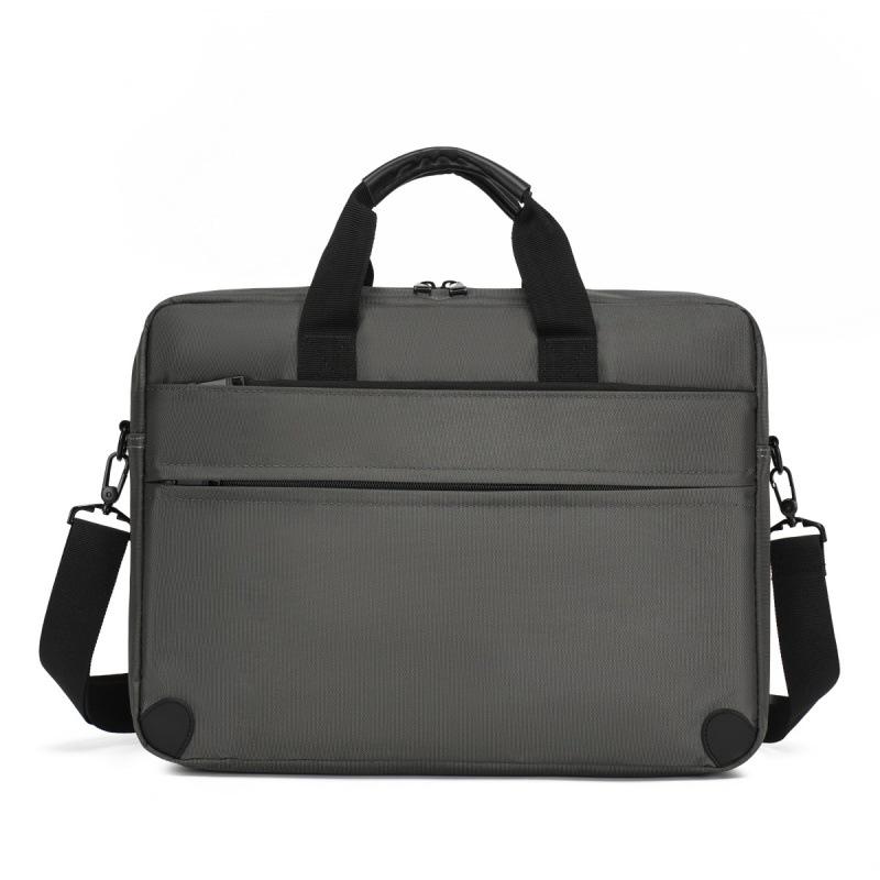 Men s Splash-proof Large Capacity Laptop Briefcase: Convertible Single Shoulder/Crossbody Bag