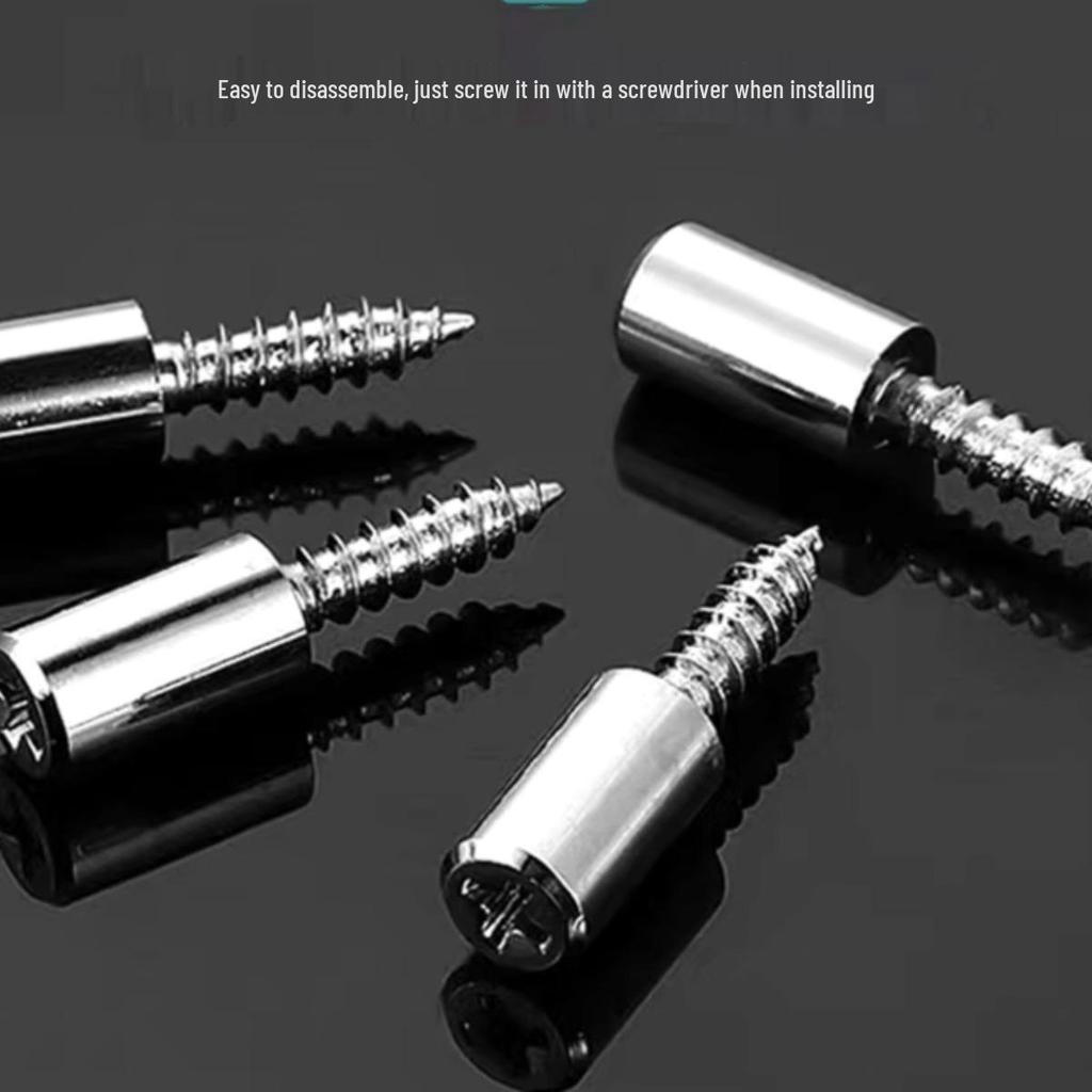 Self-Tapping Screw Partition Support: Nail Rack & Wardrobe Hardware Accessories