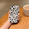 Delicate Organic Black Cream Floral Stem Pattern Art Film Aesthetic Protective Shockproof Bumper Phone Shell Cover For iPhone 14 15 16 Pro Max Plus