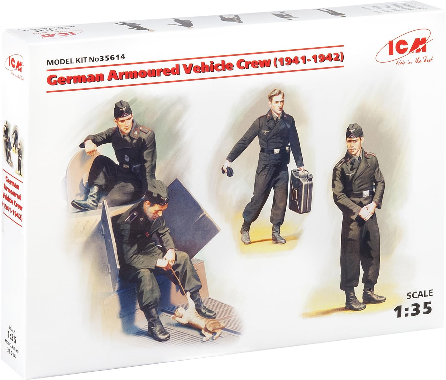 

ICM 1/35 German Armored Car Crew (1941-1942) Plastic Model