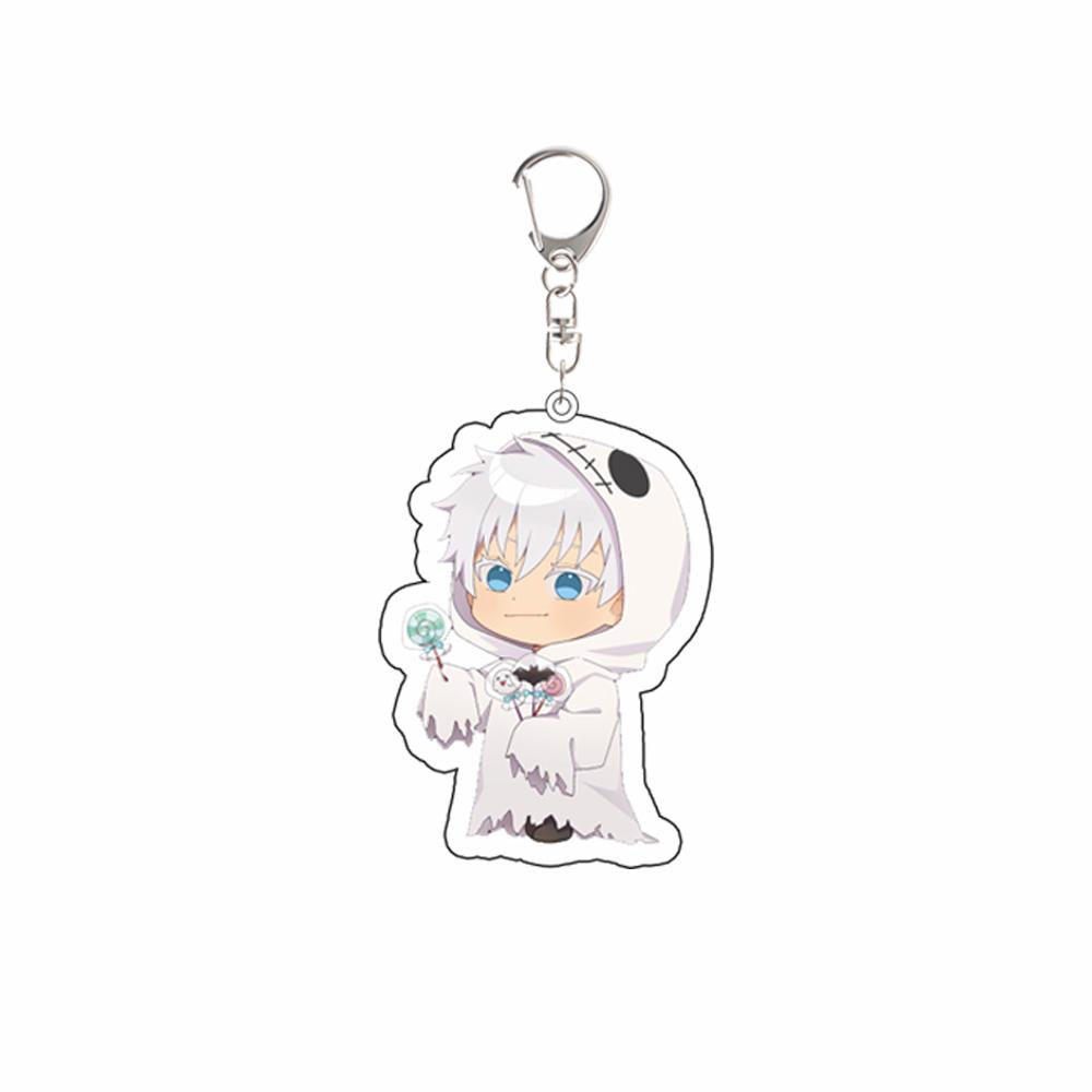 For Jujutsu Kaisen Itadori Yuji Fushiguro Megumi Kugisaki Nobara Gojo Satoru Nanami Kento Acrylic Lovely Keychain Backpack Pendant