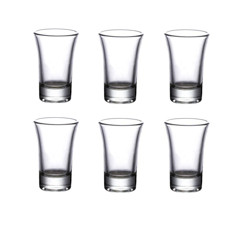 

20ml Baijiu Glass Household Bullet Cup Thick Bottomed Vodka Cup Classic party Bar Transparent Shot Glass Liquor Goblet drinkware 20ml
