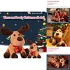 Adorable Christmas Elk Plush Toy Soft And Cuddly Deer Plushie Doll For Festive Decor