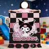 Cute Cartoon K-Kuromi Blanket For Soft Throw Blanket for Picnic Bed Sofa Home Bedroom Cozy Warm Comfortable