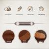 Mibodi Natural Peach Wood Comb Set