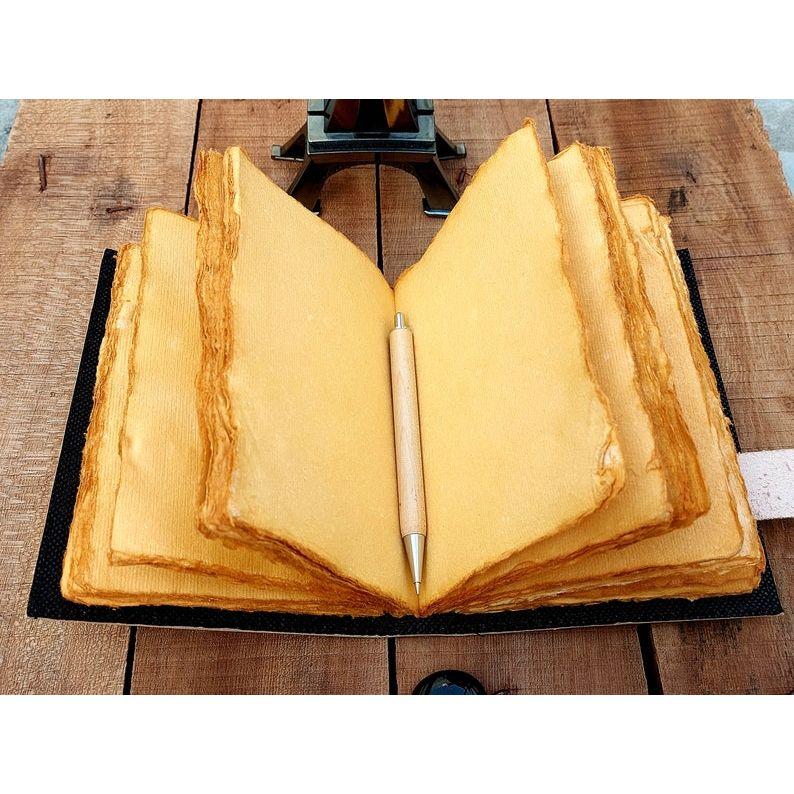 Leather Journal Spell Wizard Cat Book Blank Magik Notebook Book Of Shadows Wiccan Pagan Grimoire Book for Traveling Sketching Best Gift