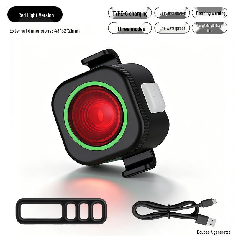High-Brightness Waterproof Bicycle Taillight - Outdoor & Emergency Riding Accessory