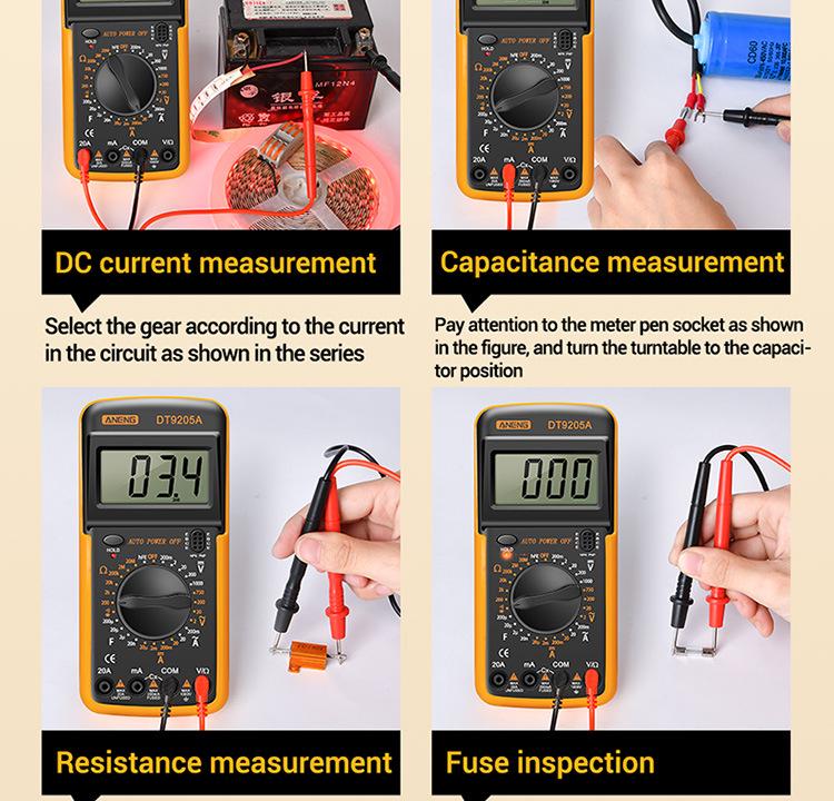 ANENG DT9205A High Precision Electrician's Digital Multimeter