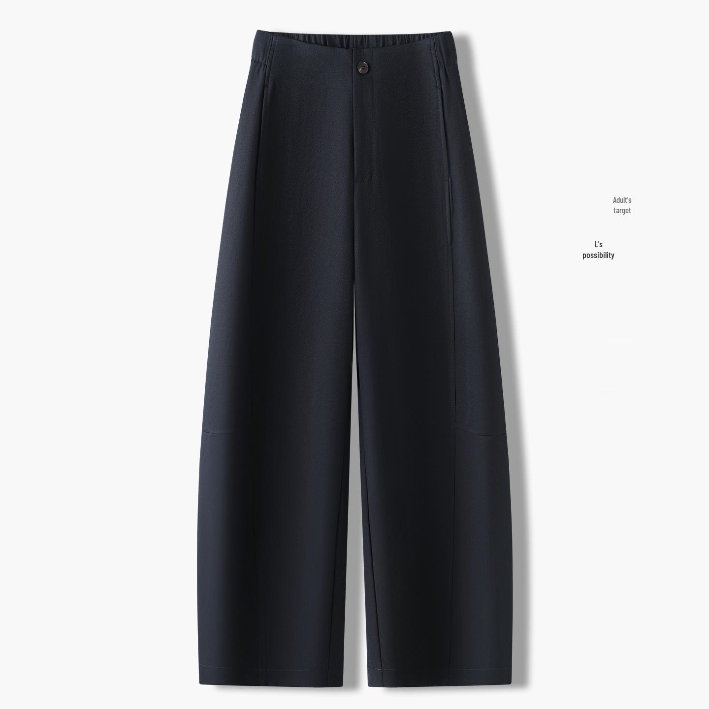 Scimitar Women s Old Money Style Cropped Straight-Leg Pants – Spring 2026 Versatile & Casual 30 чёрный