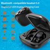 1 Pair Wireless Earbuds Long Battery Life High Clarity ABS Bluetooth-compatible 5.0 Waterproof In-ear Headphone for Running