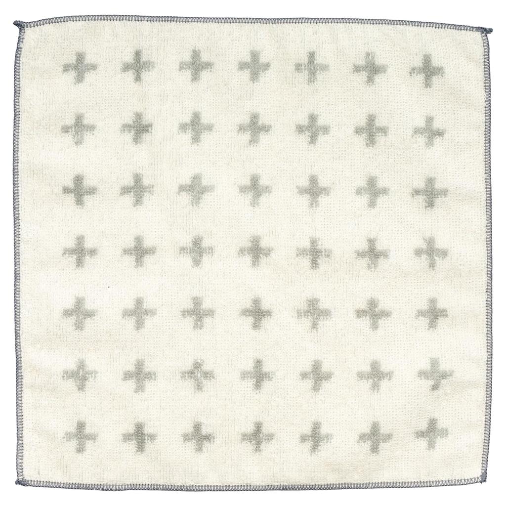Nishio Imabari Towel Certified Hand Towel, Made In Japan, 100% Cotton, 20cm, Double-Sided Pile, Absorbent, Cross Pattern, Imabari Mini Towel