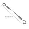 1Pcs Ceiling Hanger Steel Wire Rope Lock Billboard Installation Connecting Hook Suspension Connector Agraffe Multiple Styles