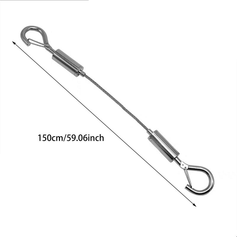 1Pcs Ceiling Hanger Steel Wire Rope Lock Billboard Installation Connecting Hook Suspension Connector Agraffe Multiple Styles