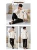 Men's Winter Thickened Coral Fleece Pajamas: Cute Cartoon Warm Homewear Set for Teenagers and Students