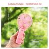 Influencer Handheld Mini Fan: Portable Battery Fan for Students and Desktops