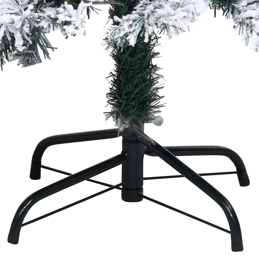 vidaXL Artificial Christmas Tree with Snow Green 240 Cm PVC