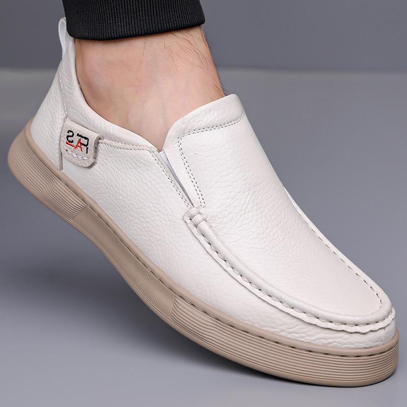Quality Soft and Comfortable Travel Casual Shoes Branded Men's Low Top Business Leather Shoes Fashionable and Breathable Loafers