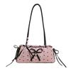 Sweet Foreign Style Bow Underarm Bag Women's 2025 New French Niche Baguette Bag Versatile Shoulder Commuter Bag