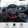 Auto Innen Lenkrad Scheinwerfer Schalter Schalthebel Trim Dekoration Abdeckung Für Dodge Charger/Challenger 2015 Up Innen Auto Zubehör