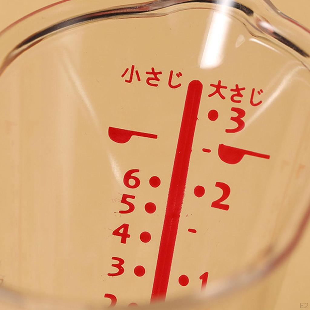 Measuring Cup 50ml Heat-Resistant Bpa- Scale Microwave and Dishwasher Jug for Baking Supplies