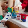 Cartoon Ausdruckssocken Mittelrohrsocken Saison Verdickt Warm Schlaf-Bodensocken Niedliche Plüsch Korallenfleece Socken