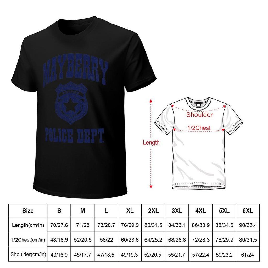 Mayberry Police Dept T-Shirt individuelles T-Shirt individuelle T-Shirts Kompressionsshirt Herren
