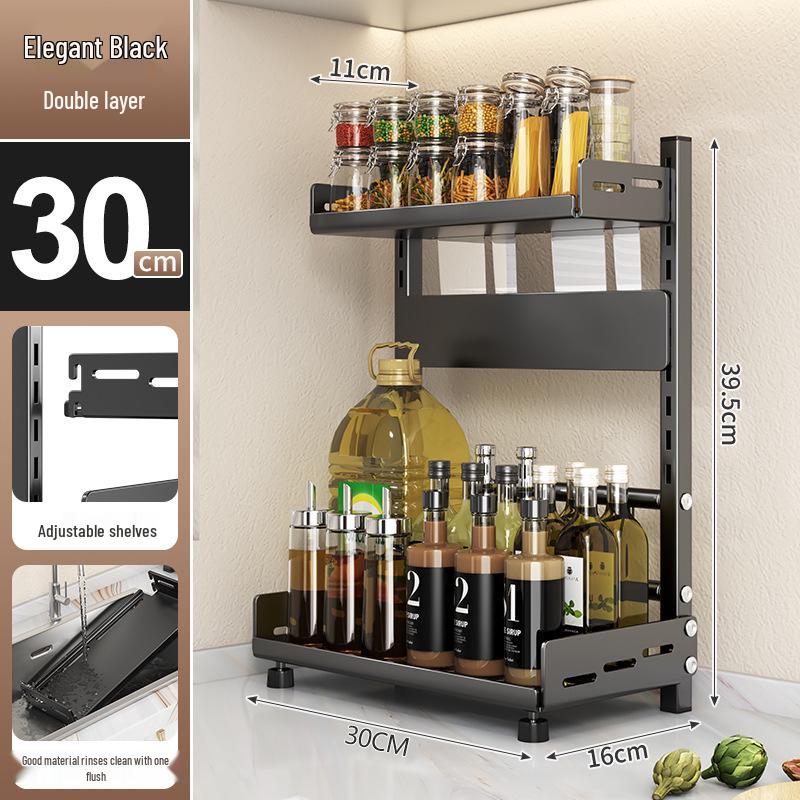 Multi-functional Kitchen Countertop Rack: Chopstick, Knife, and Seasoning Holder