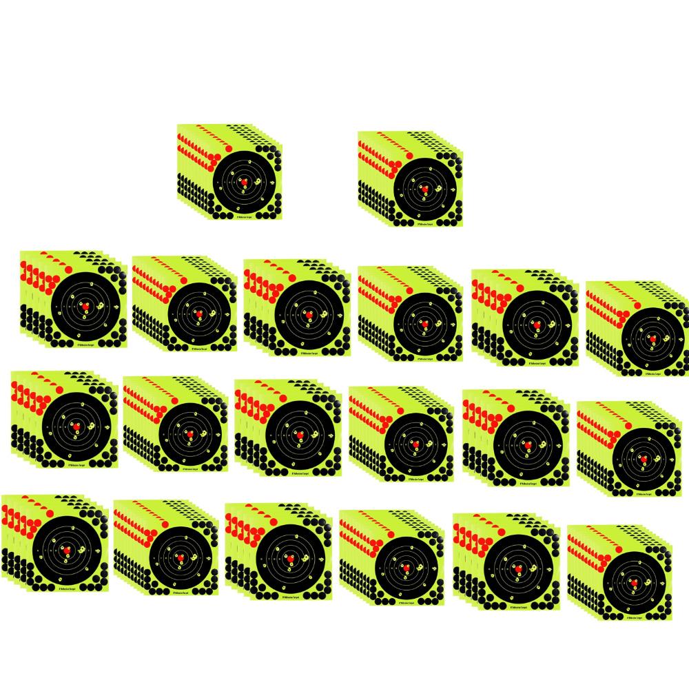 100-5PCS 8-inch Splatter Target High Visibility Adhesive Shooting Target Stickers Reactive Hunting Shooting Training Paper