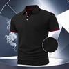 Summer New Men Short Sleeve Lapel Pure Color Polo Shirt Men Business Casual Golf Polo Shirt Tops