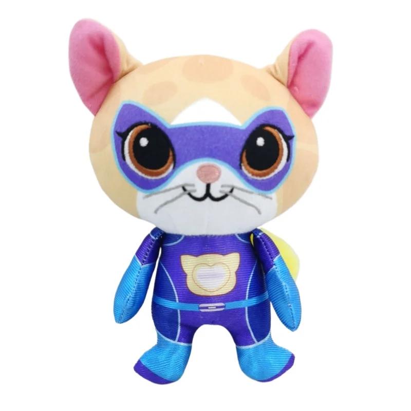 

18cm Super Kitties Plush Toys Team Anime Soft Stuffed Animal Doll Kawaii Cat Plush Doll Birthday Gifs 18CM синий