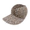 Stylish Leopard Print Hat Women Ponytail Hat Quick Drying Adjustable Hat for Outdoor Beach Sports