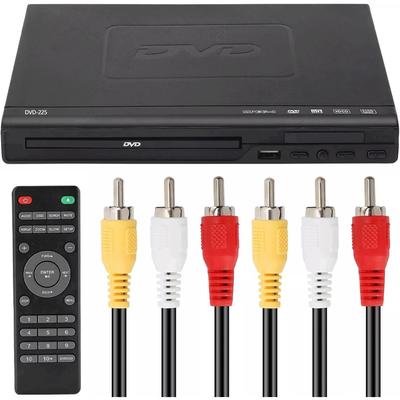 DVD Player, DVD Player VCD Player for TV with AV Cable, CD Player USB Multifunction Player with Remote Controller for Home Stereo System