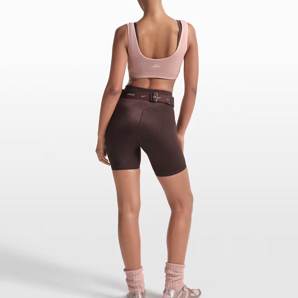 Nike × SKIMS Ribbed Seamless Lightweight Breathable Soft Sports Bra Women Underwear BABRA9713W-HEC