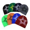 1pc Autumn/Winter New Knitted Hat Outdoor Cycling Hoodie Five Pointed Star Jacquard Knitted Hat Cold Hat for Men