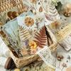 23PCS Multicolor Vintage Reliefs Paper Floral Relief DIY Texture Paper Paper Accessories Scrapbooking Decorative Paper Ita Bag