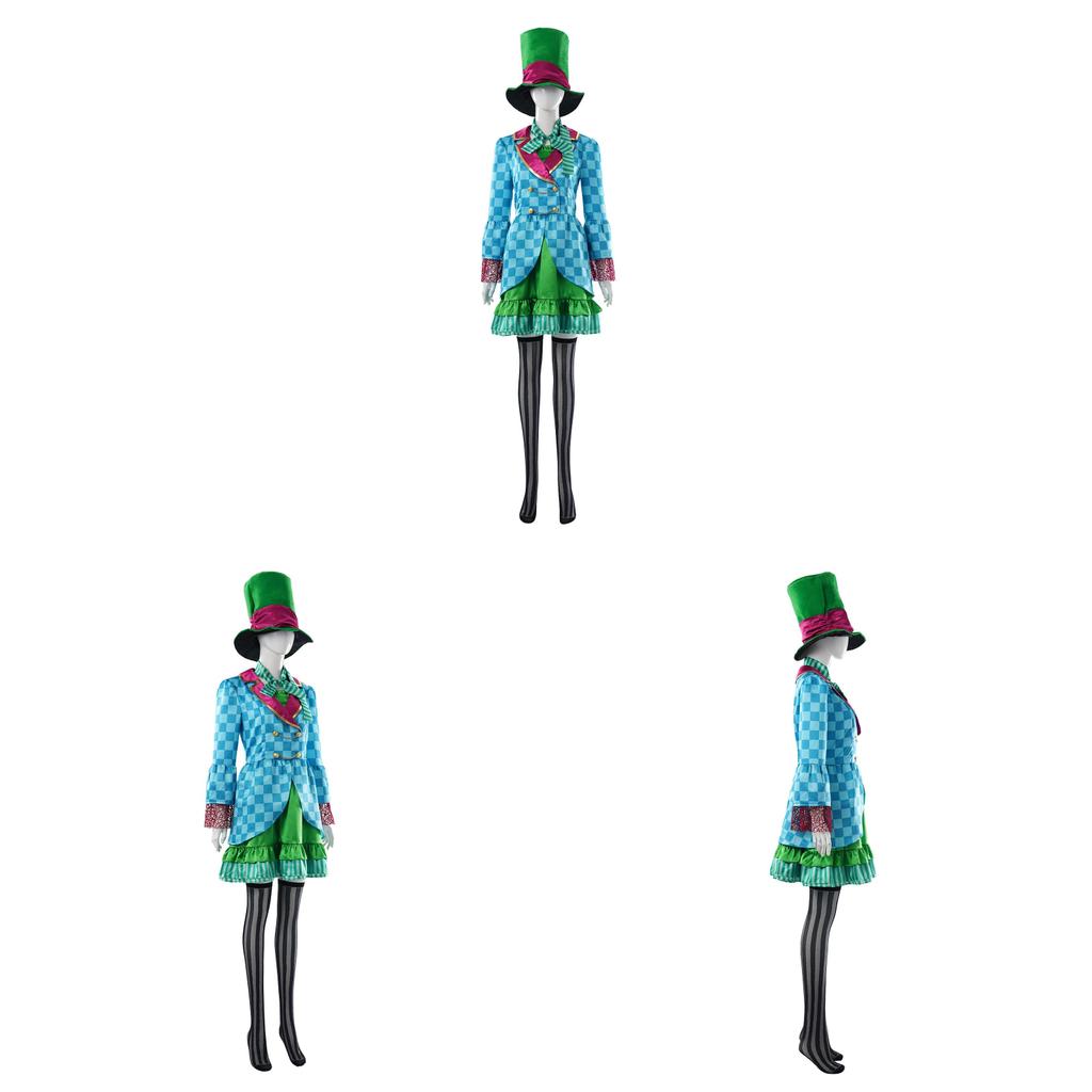 Alice In Wonderland Cosplay Dress For Anime Role Play With Polyester Fabric For Cosplayers