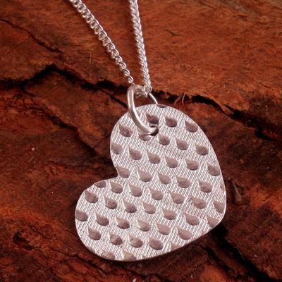 Silver Charm Jewelry 100% 925 Sterling Silver Handmade Heart Necklace