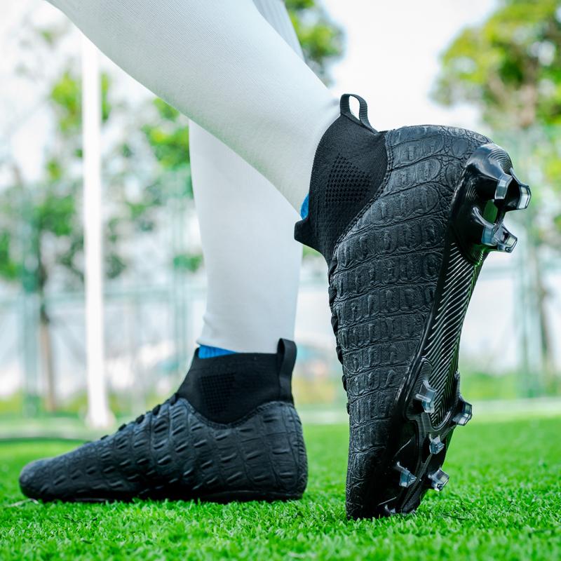 Fashion Men's High Quality Football Boots Professional AG/FG Soccer Shoes Kids Anti-Skip Training Soccer Cleats High Top Cleats 2025 New