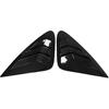 2PCS for Hyundai Elantra 2007-2010 Car Rear Window Quarter Louver Cover Side Vent Shutter Trim Scoop ABS Accessories(Carbon Look)