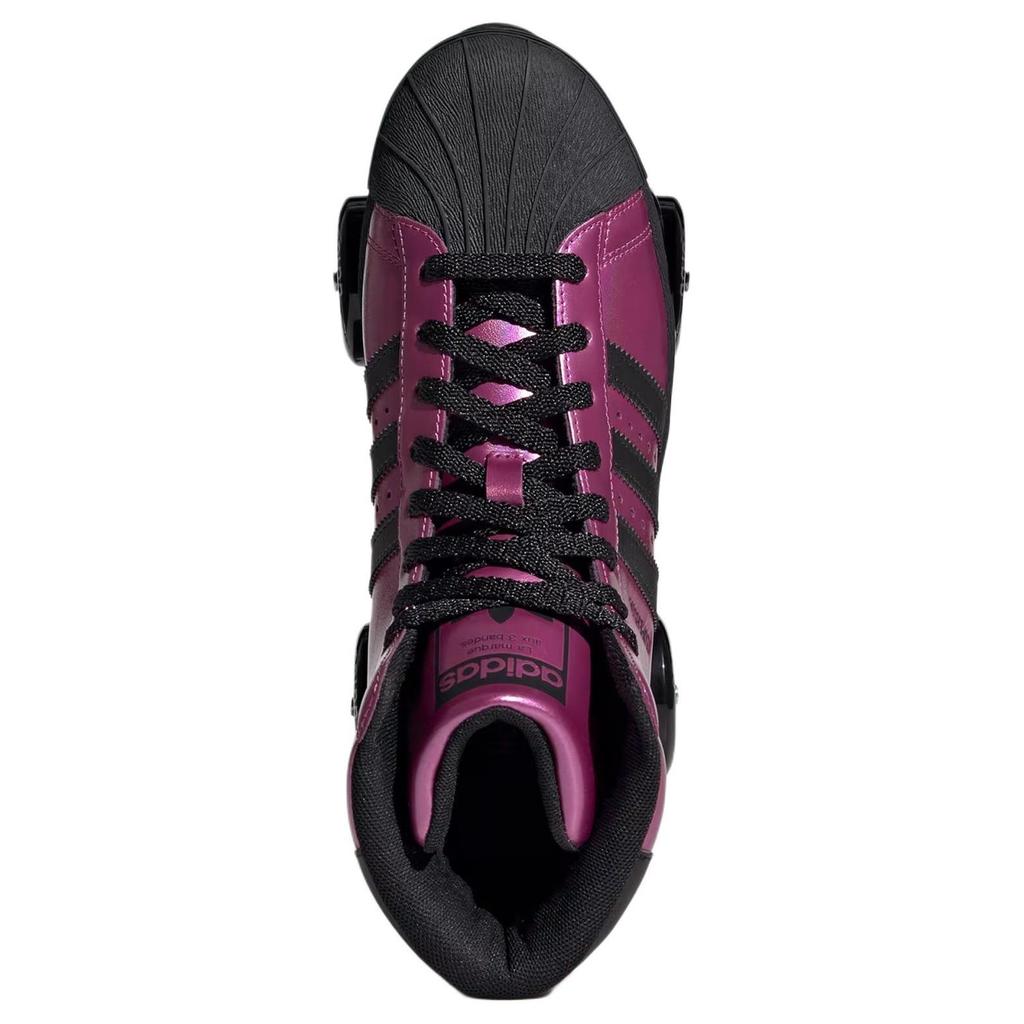 Adidas Originals Superstar 82 Roller Skate Soft Comfortable Wear-Resistant High-Top Lifestyle Casual Shoes Unisex Casual Shoes Pink JH5530