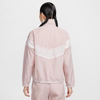Women's Nike WINDRUNNER Jackets Women's Silt Red Stand Collar Moderate Other