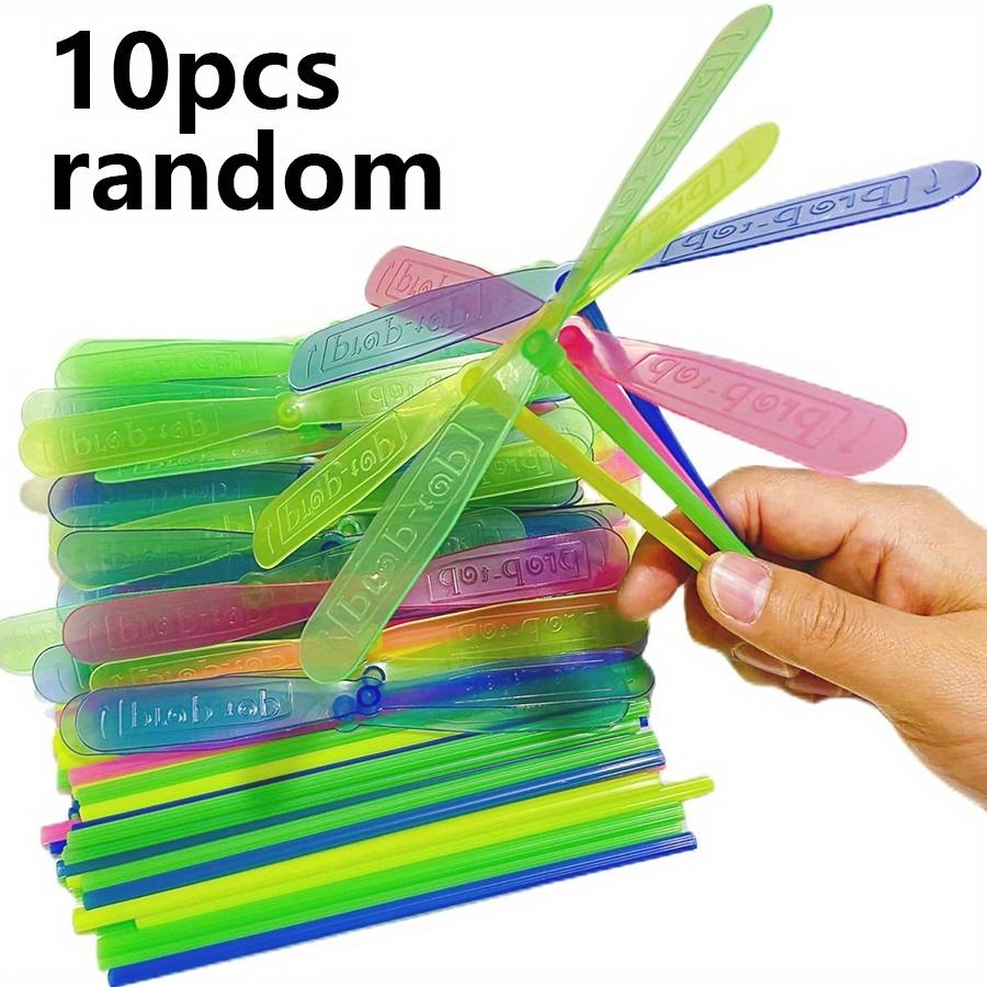 

10/20pcs Plastic Bamboo Dragonfly Flying Toys Random Colors Easy to Assemble Portable Birthday Gifts Perfect for Party JXB