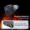 120W Car Cigarette Lighter Adapter PD QC USB Fast Charge Plug Splitter Ports Socket LED Voltmeter Electric Auto Accessories